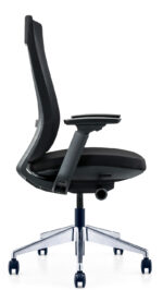 200B-BL Medium Back Ergonomic Mesh Chair Black - Image 2