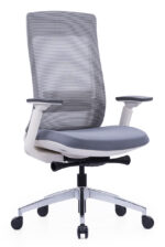 400B Medium Back Ergonomic Mesh Chair Grey - Image 2