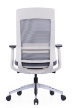 400B Medium Back Ergonomic Mesh Chair Grey - Image 5