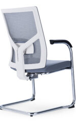 400C Visitor Chair Mesh Grey with Chrome Cantilever - Image 4