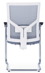 400C Visitor Chair Mesh Grey with Chrome Cantilever - Image 5
