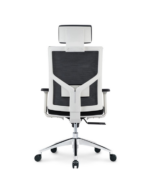 622A-BW High Back Ergonomic Mesh Chair Black with White Frame - Image 4