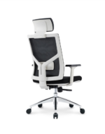 622A-BW High Back Ergonomic Mesh Chair Black with White Frame - Image 3