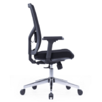 622B Medium Back Ergonomic Mesh Chair Black - Image 2