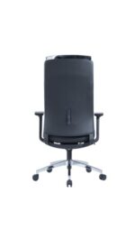 663A High Back Chair in Black PU Leather - Image 5