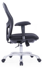 690B Medium Back Ergonomic Mesh Chair Black - Image 2