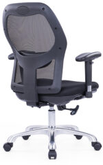 690B Medium Back Ergonomic Mesh Chair Black - Image 3