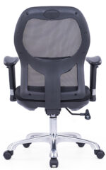 690B Medium Back Ergonomic Mesh Chair Black - Image 4