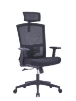 730A High Back Ergonomic Mesh Chair Black - Image 5