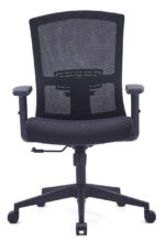 730B Medium Back Ergonomic Mesh Chair Black - Image 2