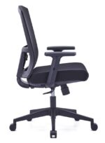 730B Medium Back Ergonomic Mesh Chair Black - Image 3