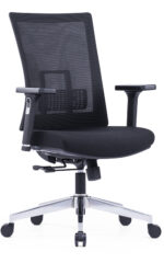 742B Medium Back Ergonomic Mesh Chair Black - Image 2
