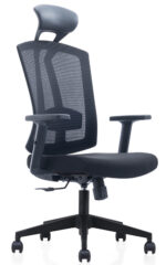 762A-NL High Back Ergonomic Mesh Chair Black - Image 2