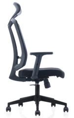 762A-NL High Back Ergonomic Mesh Chair Black - Image 3