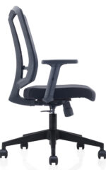 762B-NL Medium Back Ergonomic Mesh Chair Black - Image 3