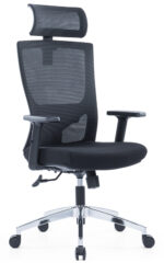 922A High Back Ergonomic Mesh Chair Black - Image 2