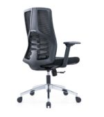 935B Medium Back Ergonomic Mesh Chair Black - Image 3