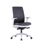 500B Medium Back Executive Chair in Black PU Leather