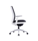 500B Medium Back Executive Chair in Black PU Leather - Image 2
