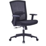 730B Medium Back Ergonomic Mesh Chair Black