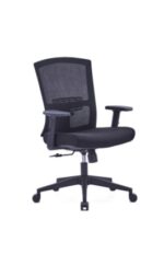 730B Medium Back Ergonomic Mesh Chair Black