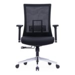 742B Medium Back Ergonomic Mesh Chair Black