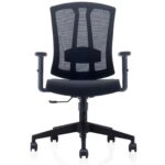 762B-NL Medium Back Ergonomic Mesh Chair Black