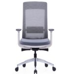 400B Medium Back Ergonomic Mesh Chair Grey