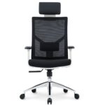 622A-BW High Back Ergonomic Mesh Chair Black with White Frame
