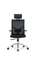 622A-BW High Back Ergonomic Mesh Chair Black with White Frame