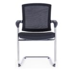 361C Visitor Chair Mesh Black with Chrome Cantilever
