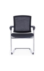 361C Visitor Chair Mesh Black with Chrome Cantilever