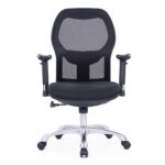 690B Medium Back Ergonomic Mesh Chair Black