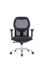 690B Medium Back Ergonomic Mesh Chair Black