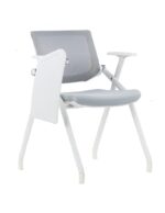 YH-130C Student Chair with Foldable Writing Tablet White