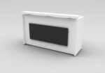 Style 101- Custom Made Reception Desk 160cm White  (Without Mobile Drawer) - Image 4
