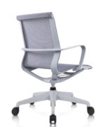 CH-582B-HS Low Back Ergonomic Full Mesh Chair Grey - Image 3
