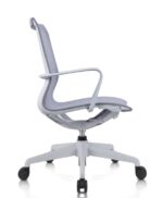CH-582B-HS Low Back Ergonomic Full Mesh Chair Grey - Image 2