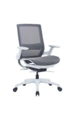 EEM-100B-HS Medium Back Ergonomic Full Mesh Chair Grey