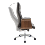 ST-1486A-BK High Back Executive Chair Wenge - Image 2
