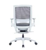 EEM-100B-HS Medium Back Ergonomic Full Mesh Chair Grey - Image 4