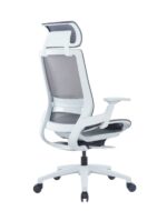EEM-100A-HS High Back Ergonomic Mesh Chair Grey - Image 2
