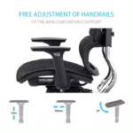 1277 High Back Ergonomic Chair Black - Image 3