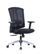 762B Medium Back Ergonomic Mesh Chair Black