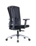 762B Medium Back Ergonomic Mesh Chair Black - Image 2
