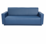 STYLE 8009C Three Seater Custom made Sofa Artificial Leather PVC  Blue - Image 2