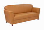 STYLE 8002C Three Seater Custom made Sofa Artificial Leather PVC Brown - Image 2