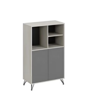 Han Medium Cabinet Height 120cm Light Oak+Iron Grey  Melamine