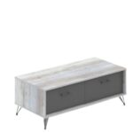 Han Coffee / Center / TV Table  120cm x 60cm Light Oak+Iron Grey  Melamine