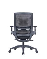 EEM-100B-BK Medium Back Ergonomic Full Mesh Chair Black - Image 3